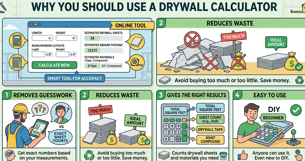 Why You Should Use a Drywall Calculator